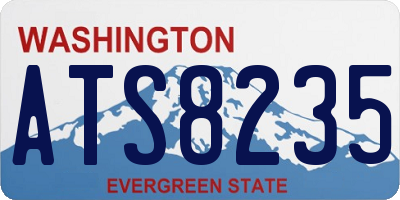 WA license plate ATS8235