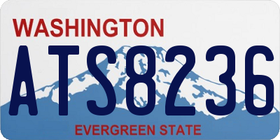 WA license plate ATS8236