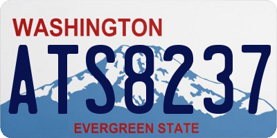 WA license plate ATS8237
