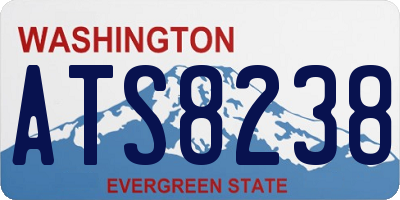 WA license plate ATS8238