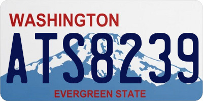 WA license plate ATS8239