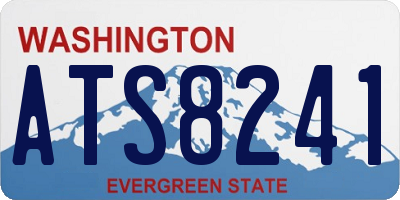WA license plate ATS8241