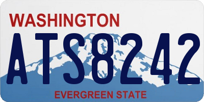 WA license plate ATS8242