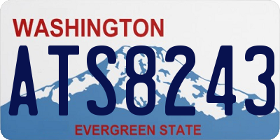 WA license plate ATS8243
