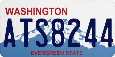 WA license plate ATS8244