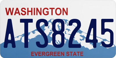 WA license plate ATS8245