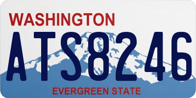 WA license plate ATS8246