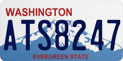 WA license plate ATS8247