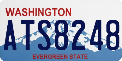 WA license plate ATS8248