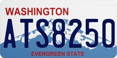 WA license plate ATS8250