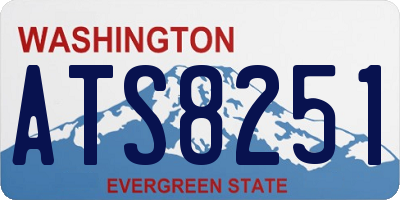 WA license plate ATS8251