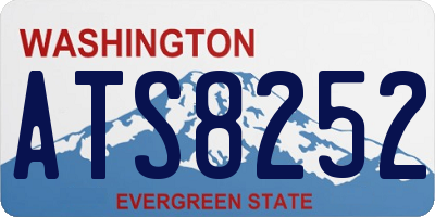 WA license plate ATS8252