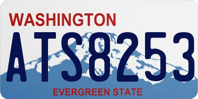 WA license plate ATS8253