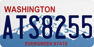 WA license plate ATS8255