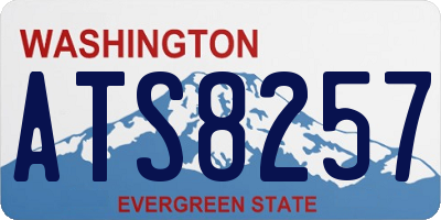 WA license plate ATS8257