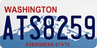 WA license plate ATS8259