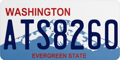 WA license plate ATS8260