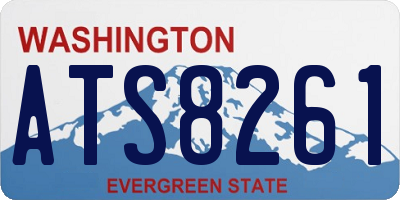 WA license plate ATS8261