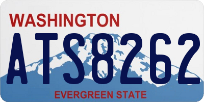 WA license plate ATS8262