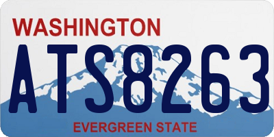 WA license plate ATS8263