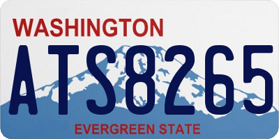 WA license plate ATS8265