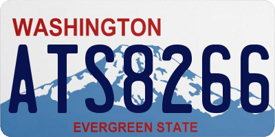WA license plate ATS8266
