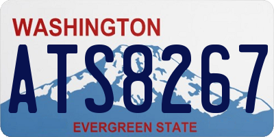 WA license plate ATS8267