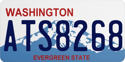 WA license plate ATS8268