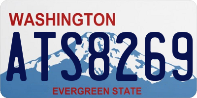 WA license plate ATS8269