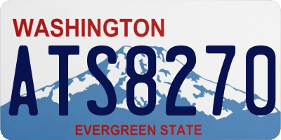 WA license plate ATS8270
