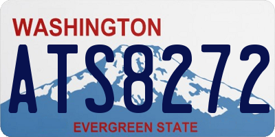 WA license plate ATS8272