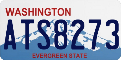 WA license plate ATS8273