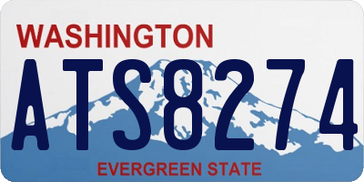 WA license plate ATS8274