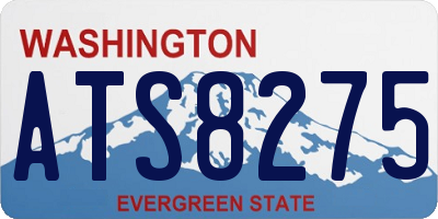 WA license plate ATS8275