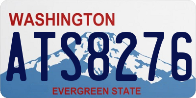 WA license plate ATS8276