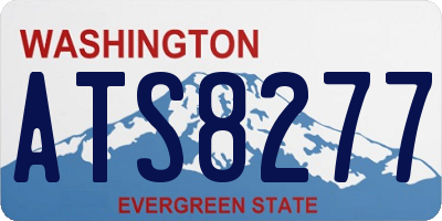 WA license plate ATS8277