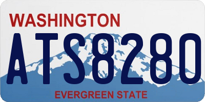 WA license plate ATS8280