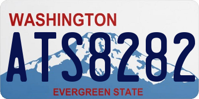 WA license plate ATS8282
