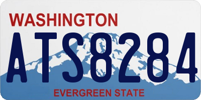 WA license plate ATS8284
