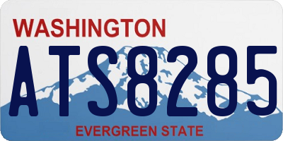 WA license plate ATS8285