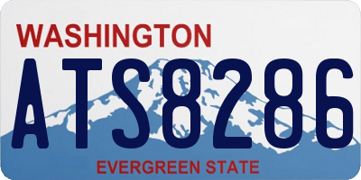WA license plate ATS8286