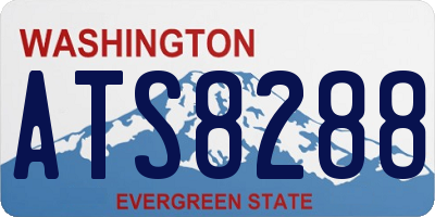 WA license plate ATS8288