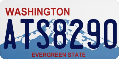 WA license plate ATS8290