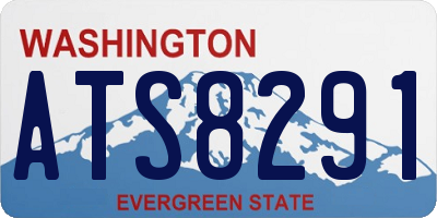 WA license plate ATS8291