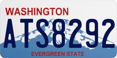 WA license plate ATS8292
