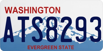 WA license plate ATS8293