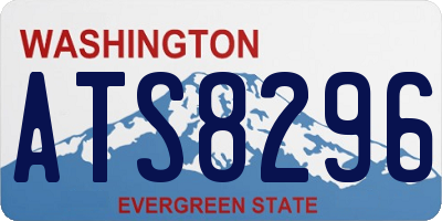 WA license plate ATS8296