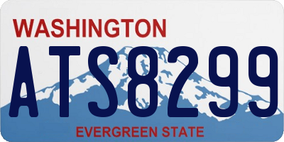 WA license plate ATS8299