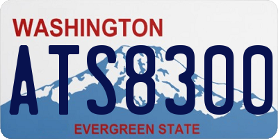 WA license plate ATS8300