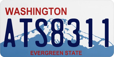 WA license plate ATS8311
